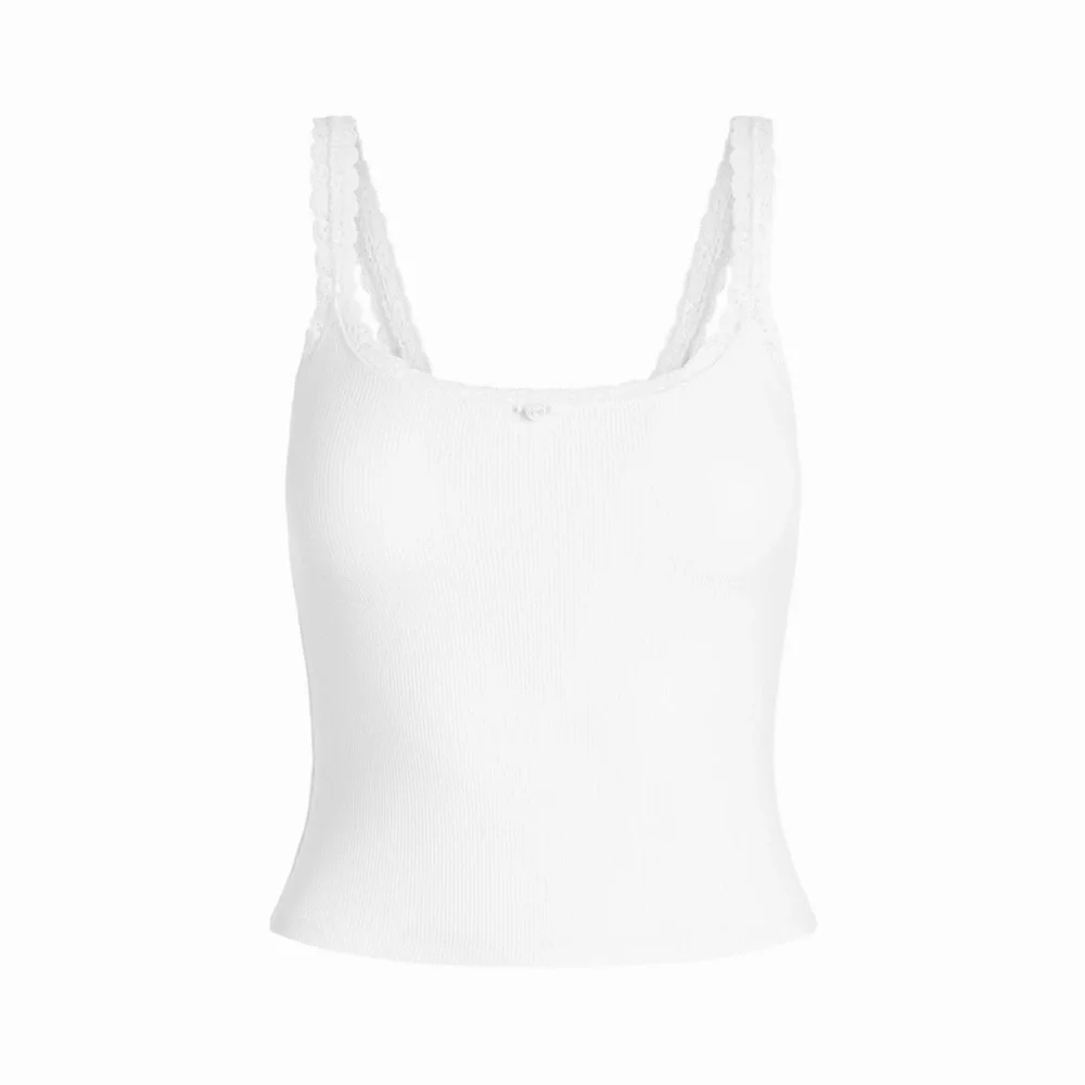 SKIMS Soft Lounge Lace Trim Cami Tank Top - Picture 2 of 10